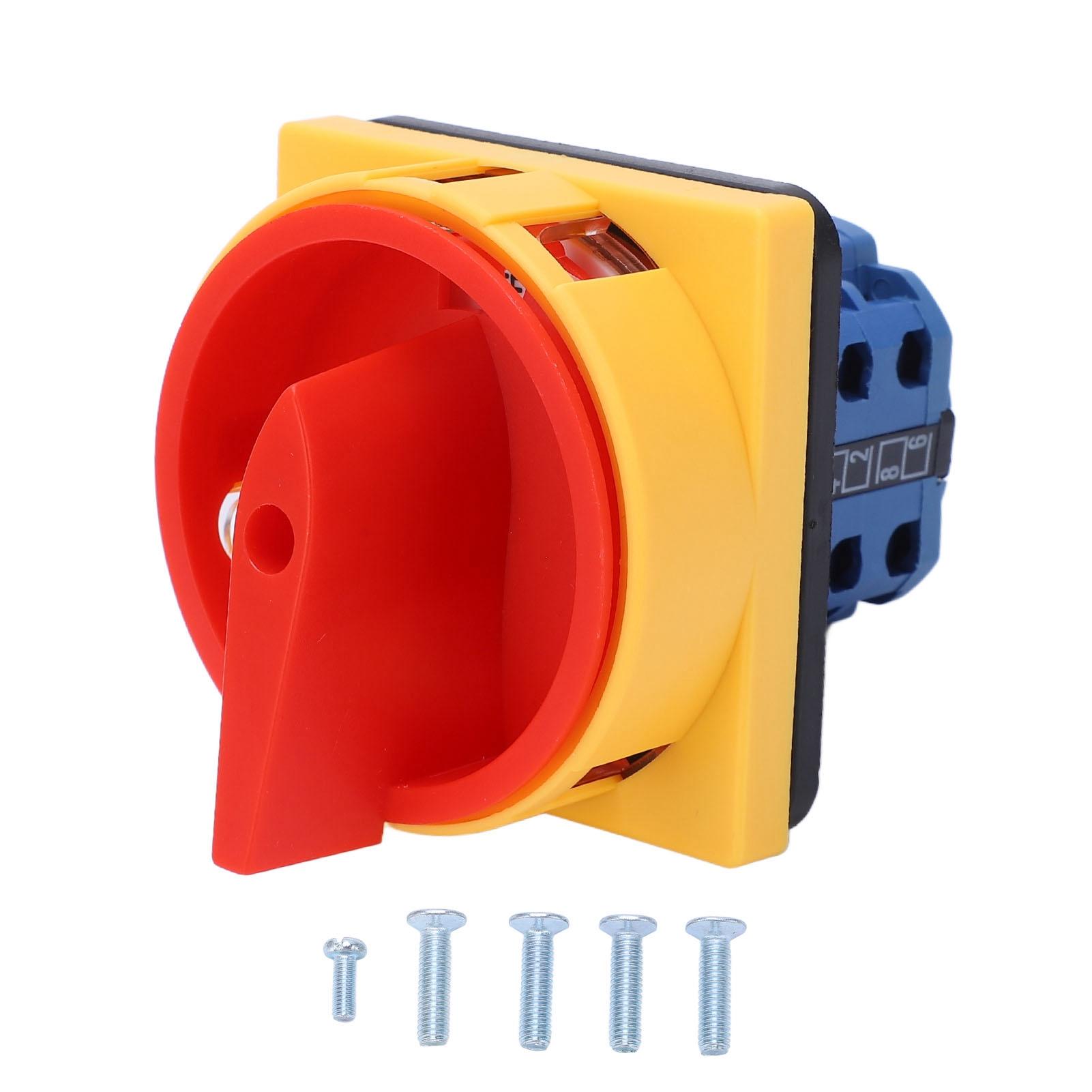 Rotary Cam Changeover Switch Universal Selector Power Cut Off Switch DC 240V AC 440V 20A
Rotary Cam Changeover Switch Universal Selector Power Cut Off Switch DC 240V AC 440V 20A
