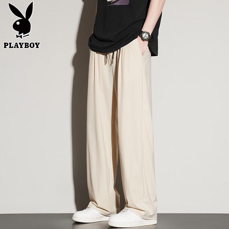 PLAYBOY Men s Ice Silk Loose Straight Casual Pants L
PLAYBOY Men s Ice Silk Loose Straight Casual Pants L