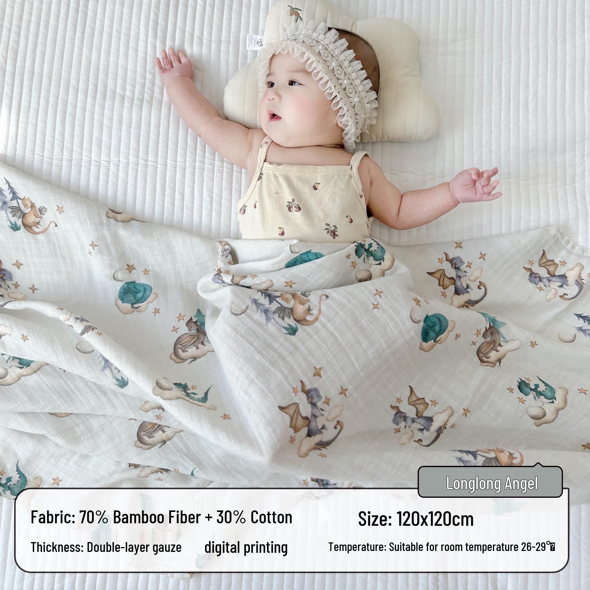 Bamboo Cotton Gauze Swaddle Blanket - Cool & Breathable for Newborns 120x120 cm
Bamboo Cotton Gauze Swaddle Blanket - Cool & Breathable for Newborns 120x120 cm