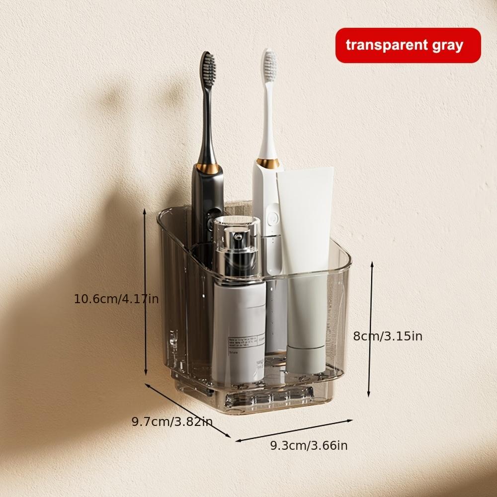 Bathroom with Divided Shelves, Non Perforated Toothbrush Toothpaste Storage Box, Toothbrush Holder, Wall Mounted Toiletries Storage Rack
Bathroom with Divided Shelves, Non Perforated Toothbrush Toothpaste Storage Box, Toothbrush Holder, Wall Mounted Toiletries Storage Rack
