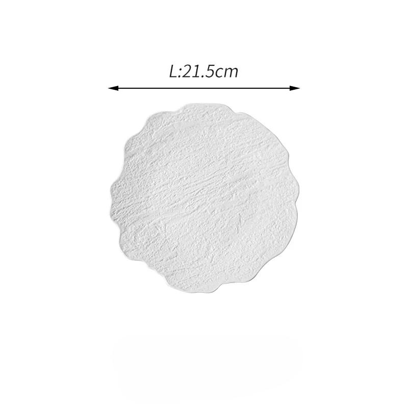 Керамическая тарелка в форме цветка с каменным узором, однотонная мелкая тарелка, тарелка для стейка, десертные тарелки, салатные тарелки, креативная посуда
Керамическая тарелка в форме цветка с каменным узором, однотонная мелкая тарелка, тарелка для стейка, десертные тарелки, салатные тарелки, креативная посуда