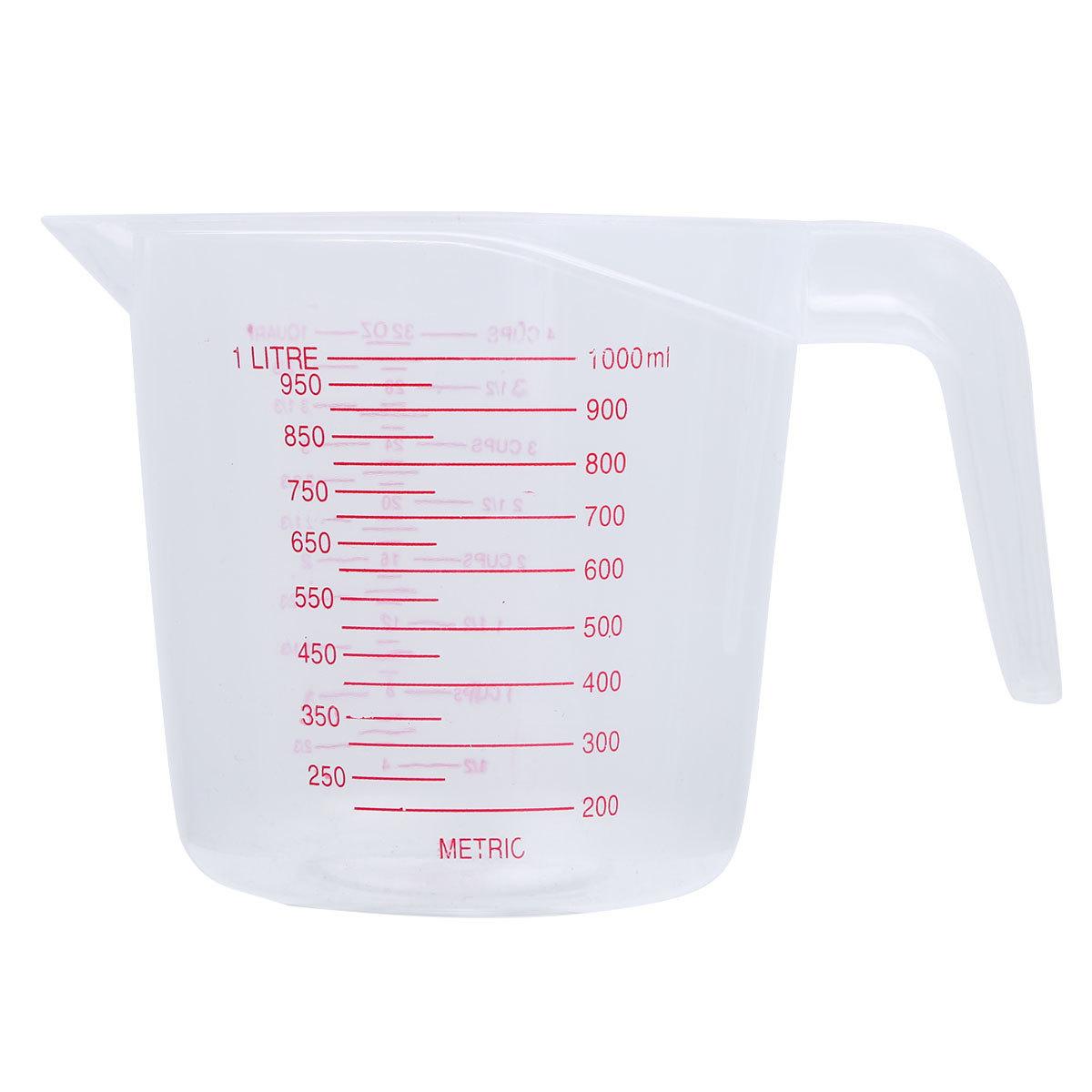 250 мл / 500 мл / 1000 мл прозорий термостійкий пластиковий мірний стакан з кутовою ручкою та носиком Основні кухонні аксесуари 1000ml
250 мл / 500 мл / 1000 мл прозорий термостійкий пластиковий мірний стакан з кутовою ручкою та носиком Основні кухонні аксесуари 1000ml