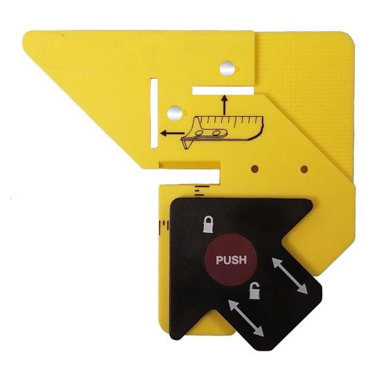 Інструмент для столярних робіт з обрізки Багатофункціональна кутова лінійка-рівень зі шкалою та регульованою фіксуючою конструкцією Столярне вимірювальне обладнання 1pc жовтий
Інструмент для столярних робіт з обрізки Багатофункціональна кутова лінійка-рівень зі шкалою та регульованою фіксуючою конструкцією Столярне вимірювальне обладнання 1pc жовтий