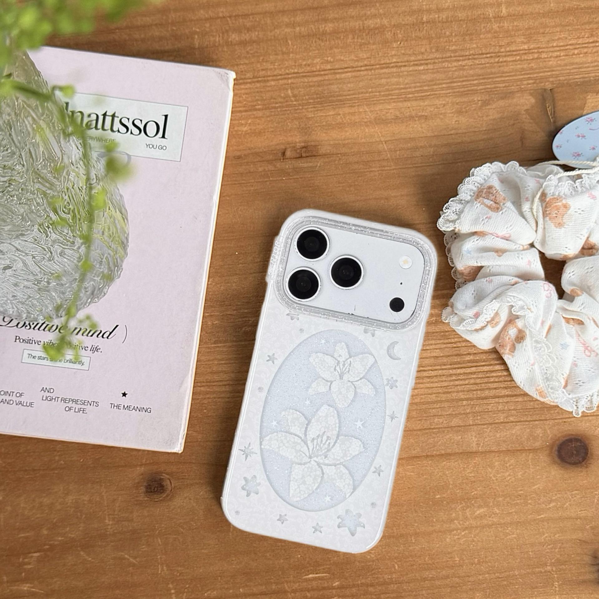 Korean-Style Glitter Lily Flower Case for iPhone 17 Pro Max, 16, 15, 14 iPhone 16 Pro Max
Korean-Style Glitter Lily Flower Case for iPhone 17 Pro Max, 16, 15, 14 iPhone 16 Pro Max