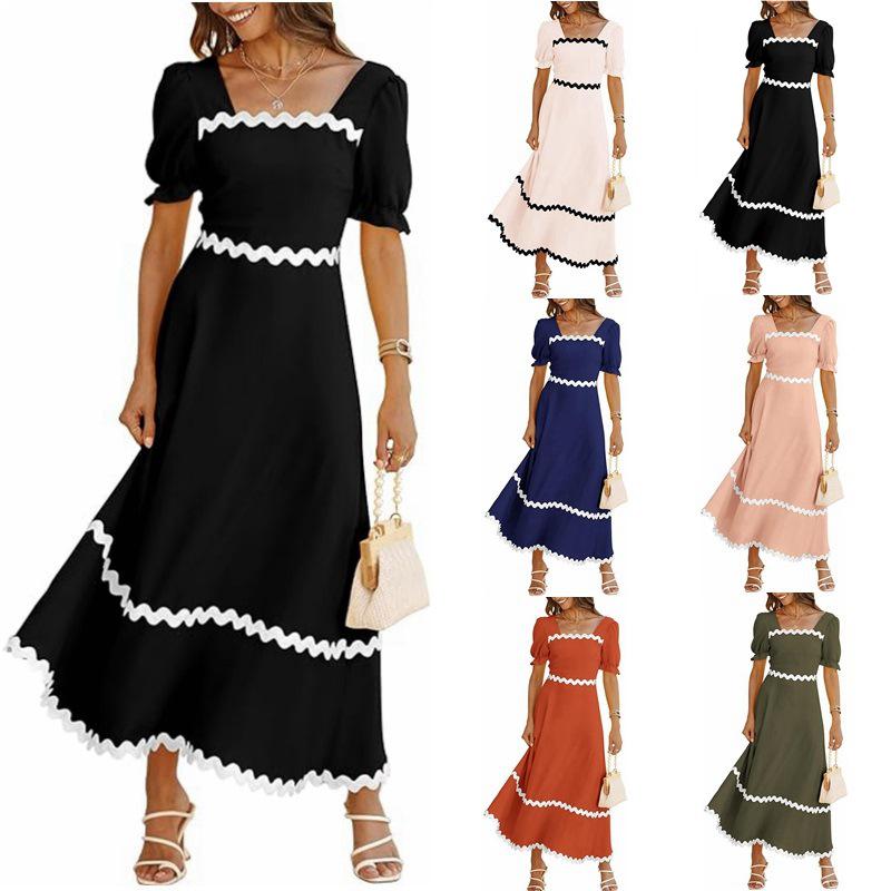 European & American Women s Square Neck Ruffle Puff Sleeve Dress - Spring/Summer 2025 Collection M оранжевый/красный
European & American Women s Square Neck Ruffle Puff Sleeve Dress - Spring/Summer 2025 Collection M оранжевый/красный