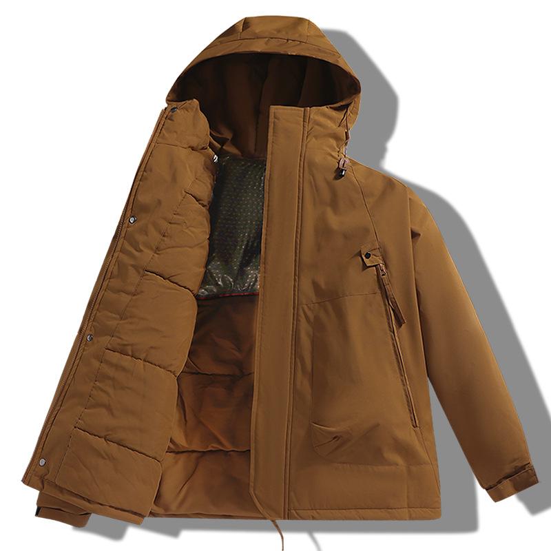 Мужская зимняя хлопковая куртка с капюшоном для улицы, новая однотонная повседневная стеганая куртка в гонконгском стиле, водонепроницаемый мужской хлопковый костюм 3XL
Мужская зимняя хлопковая куртка с капюшоном для улицы, новая однотонная повседневная стеганая куртка в гонконгском стиле, водонепроницаемый мужской хлопковый костюм 3XL