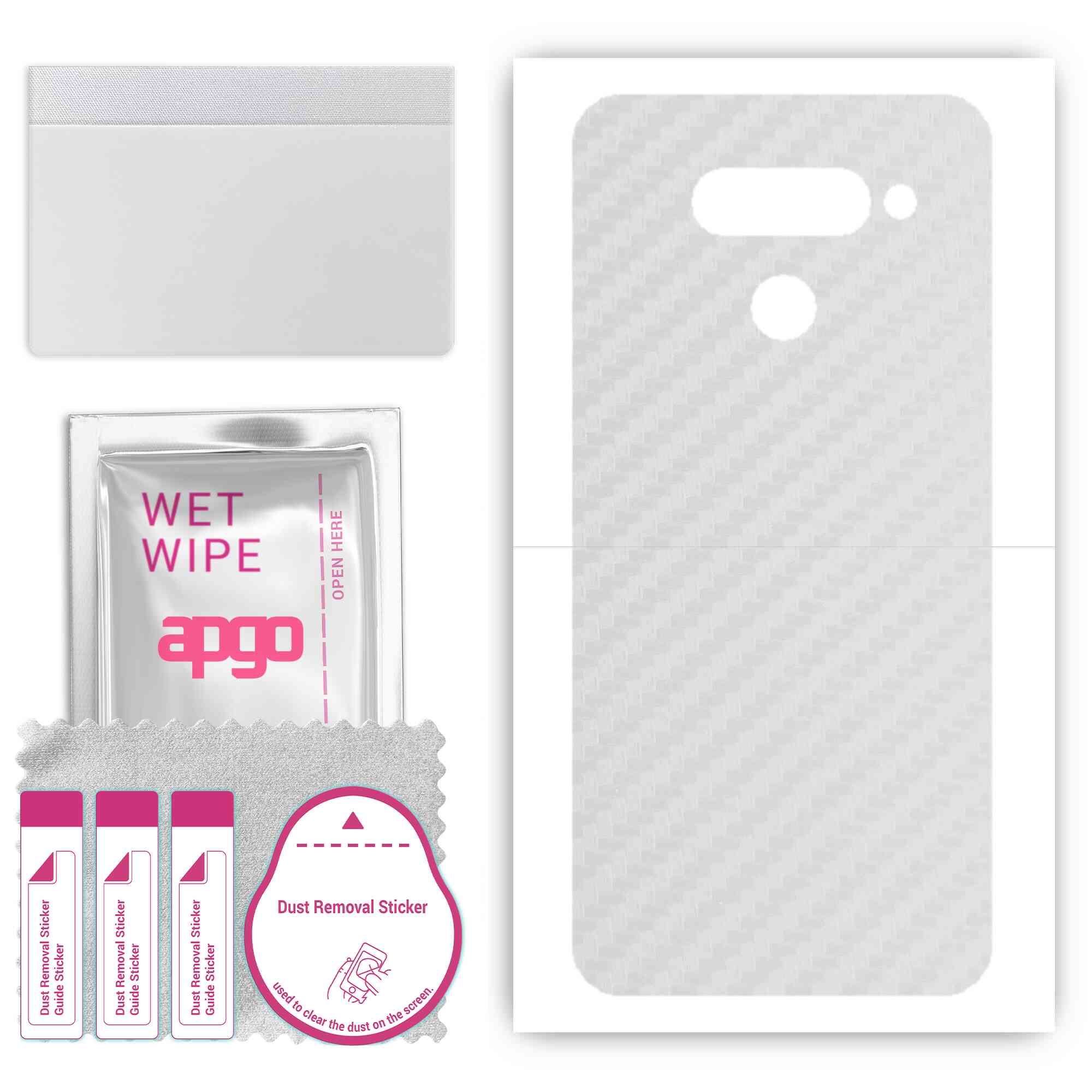 apgo Protective Skin Sticker for the back compatible with LG Q60, Wrap Film, Foil, Vinyl - Pattern Transparent Carbon
apgo Protective Skin Sticker for the back compatible with LG Q60, Wrap Film, Foil, Vinyl - Pattern Transparent Carbon