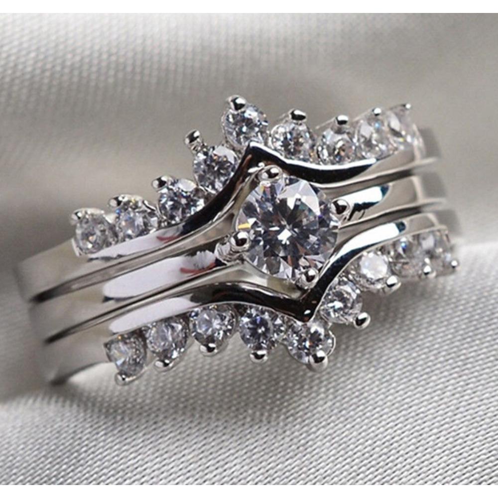 Stylish Three Row Diamond Rings for Women High Quality Rhodium Plated Wedding Bands Unisex Romantic Gift no. 6 платиновый
Stylish Three Row Diamond Rings for Women High Quality Rhodium Plated Wedding Bands Unisex Romantic Gift no. 6 платиновый