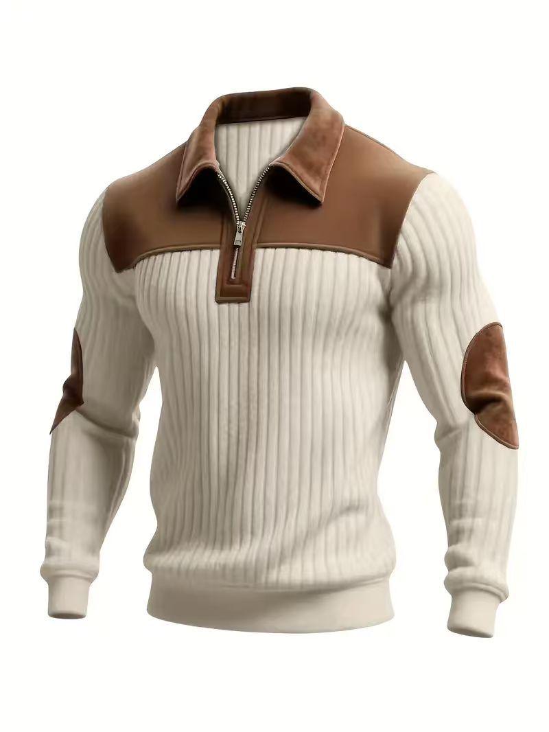 European and American Knitted Lapel Embroidered Sports Hoodie for Autumn and Winter S хакі
European and American Knitted Lapel Embroidered Sports Hoodie for Autumn and Winter S хакі