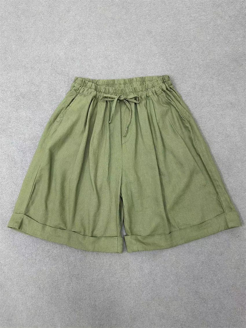 Johnature Casual Versatile Loose Wide-leg Shorts For Women Summer Style Comfortable Elastic Waist Shorts Pants One Size зелёный
Johnature Casual Versatile Loose Wide-leg Shorts For Women Summer Style Comfortable Elastic Waist Shorts Pants One Size зелёный
