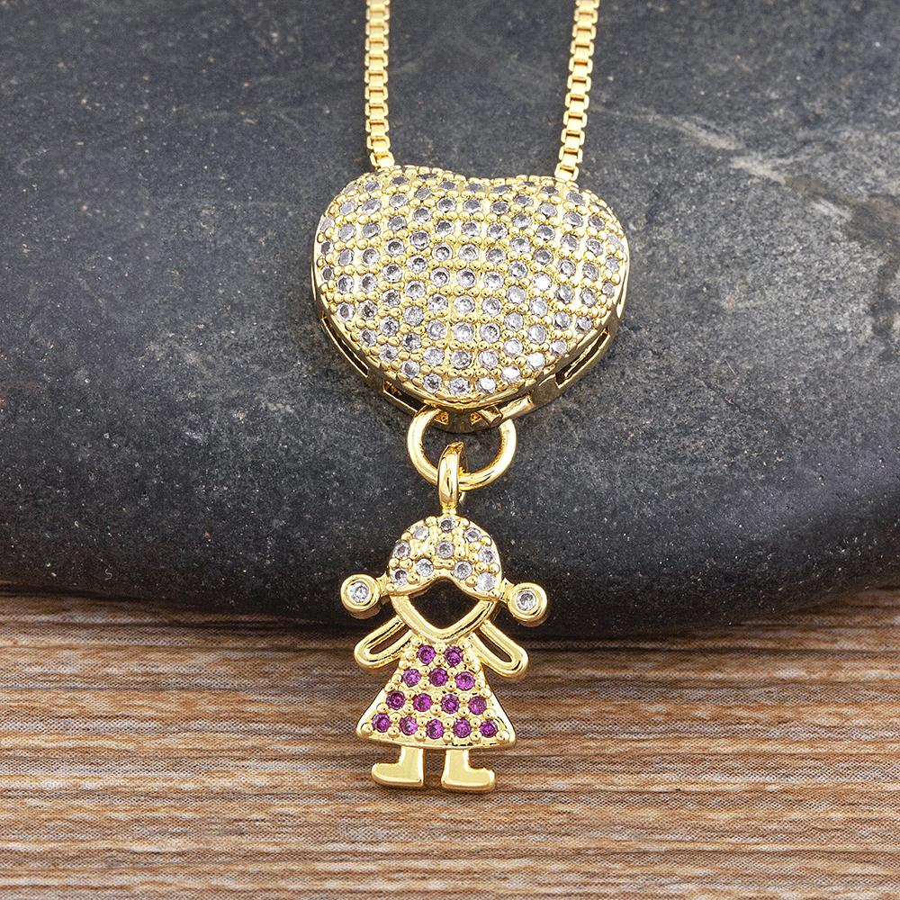 Nidin New Fashion Cute Boys And Girls Zircon Pendant Heart Shape Gold Plated Necklace Creative Jewelry Fine Party Birthday Gifts
Nidin New Fashion Cute Boys And Girls Zircon Pendant Heart Shape Gold Plated Necklace Creative Jewelry Fine Party Birthday Gifts