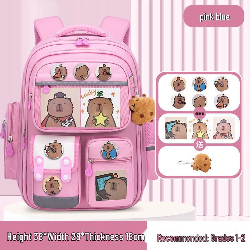 Large Capacity Capybara Cartoon Backpack - Water-Repellent School Bag for Kids Backpack + 3 Cards
Large Capacity Capybara Cartoon Backpack - Water-Repellent School Bag for Kids Backpack + 3 Cards