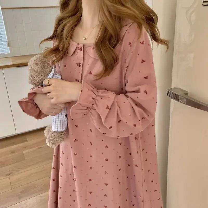 Spring and Autumn Heart Print Nightgown Sleepwear Women s Ruffles Night Dress One Piece Pajamas Long Sleeve Home Wear XXL червоний
Spring and Autumn Heart Print Nightgown Sleepwear Women s Ruffles Night Dress One Piece Pajamas Long Sleeve Home Wear XXL червоний