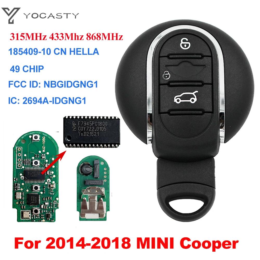 YOCASTY 315/433/868MHz ID49 Chip Smart Car Key For 2014-2018 MINI Cooper Clubman F-series F55 F56 Keyless Go NBGIDGNG1 315 MHZ
YOCASTY 315/433/868MHz ID49 Chip Smart Car Key For 2014-2018 MINI Cooper Clubman F-series F55 F56 Keyless Go NBGIDGNG1 315 MHZ
