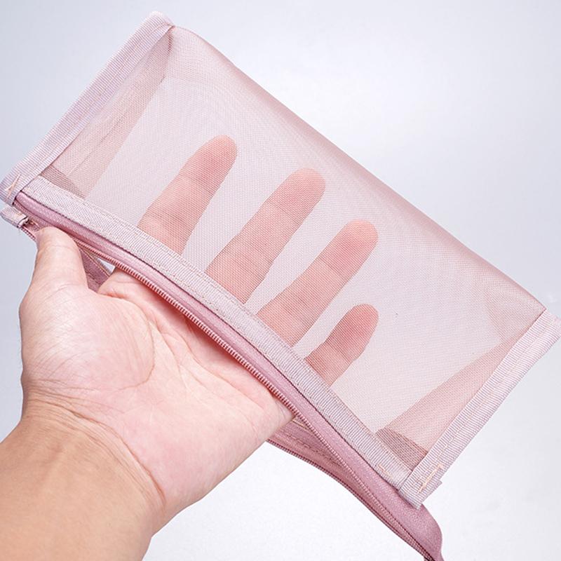 D002 Zipper Pencil Case Clear Mesh Pencil Pouch Stationery Cosmetic Nylon Storage Bag Black
D002 Zipper Pencil Case Clear Mesh Pencil Pouch Stationery Cosmetic Nylon Storage Bag Black