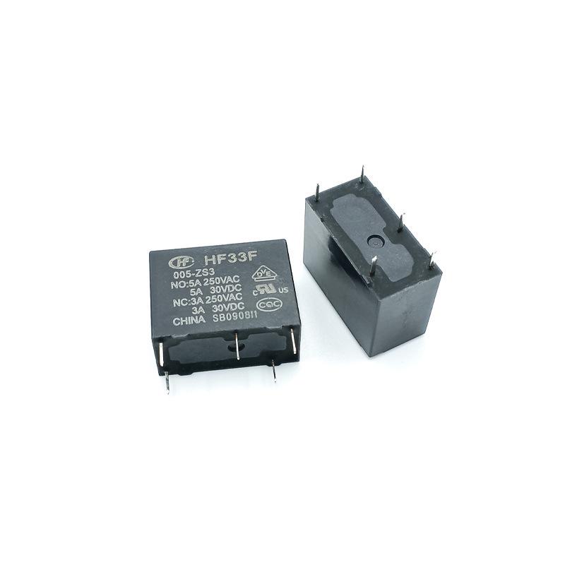 Hongfa Relay HF33F 5-pin 10A SPDT, Models: 005-ZS3, 012-ZS3, 024. 005-ZS3
Hongfa Relay HF33F 5-pin 10A SPDT, Models: 005-ZS3, 012-ZS3, 024. 005-ZS3