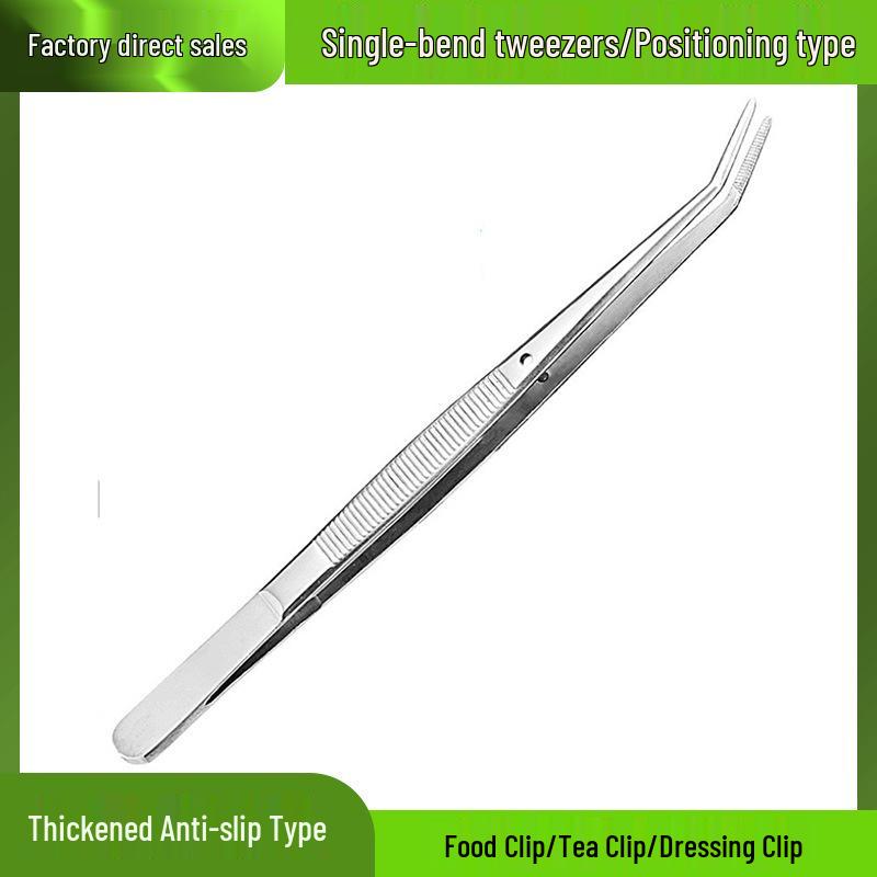 Bent Tip Non-Slip Stainless Steel Tweezers – Thickened Round Tip Clip for Dental, Oral, and Tea Use Single Bent Tweezer
Bent Tip Non-Slip Stainless Steel Tweezers – Thickened Round Tip Clip for Dental, Oral, and Tea Use Single Bent Tweezer