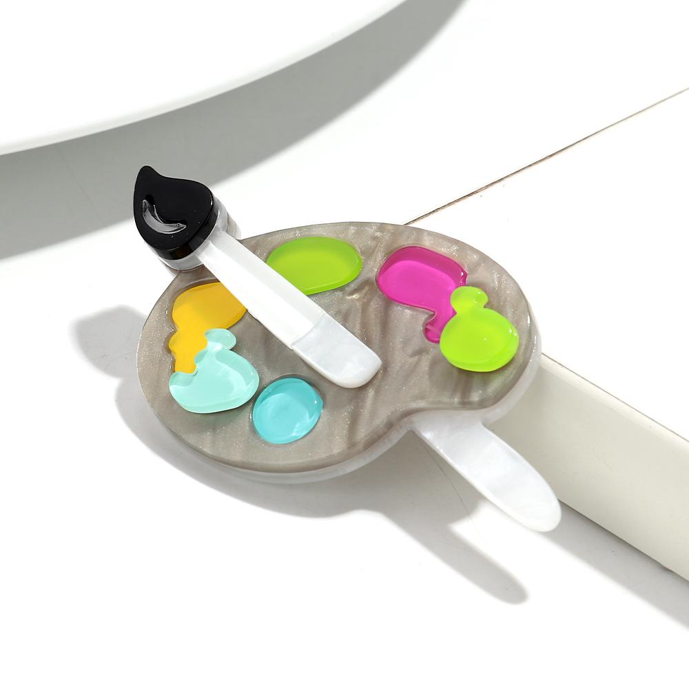 Cute Acrylic Artist Palette Brooches for Women Girls Cartoon Painting Brush Badge Pins Jewelry Clothing Bag Accessories Gifts
Cute Acrylic Artist Palette Brooches for Women Girls Cartoon Painting Brush Badge Pins Jewelry Clothing Bag Accessories Gifts