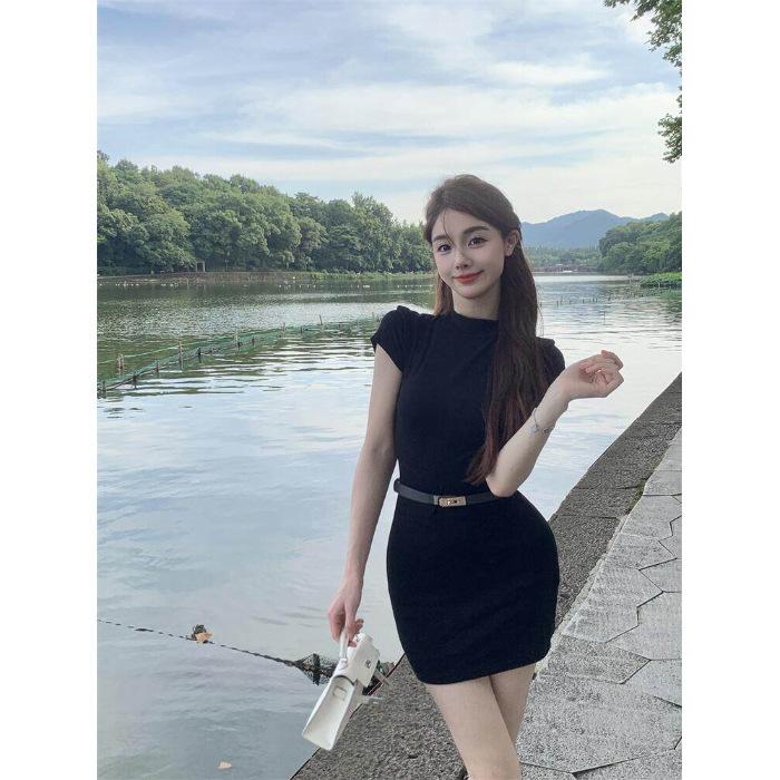 Summer new celebrity temperament short-sleeved slim-fitting hip-wrapped skirt high-end tight black dress women s clothing S
Summer new celebrity temperament short-sleeved slim-fitting hip-wrapped skirt high-end tight black dress women s clothing S
