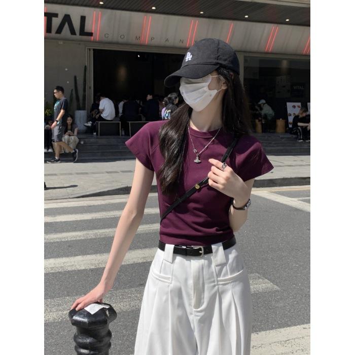 Special Korean slim-fit short-sleeved t-shirt women s new summer design niche spice girl short slim top XL фіолетовий
Special Korean slim-fit short-sleeved t-shirt women s new summer design niche spice girl short slim top XL фіолетовий
