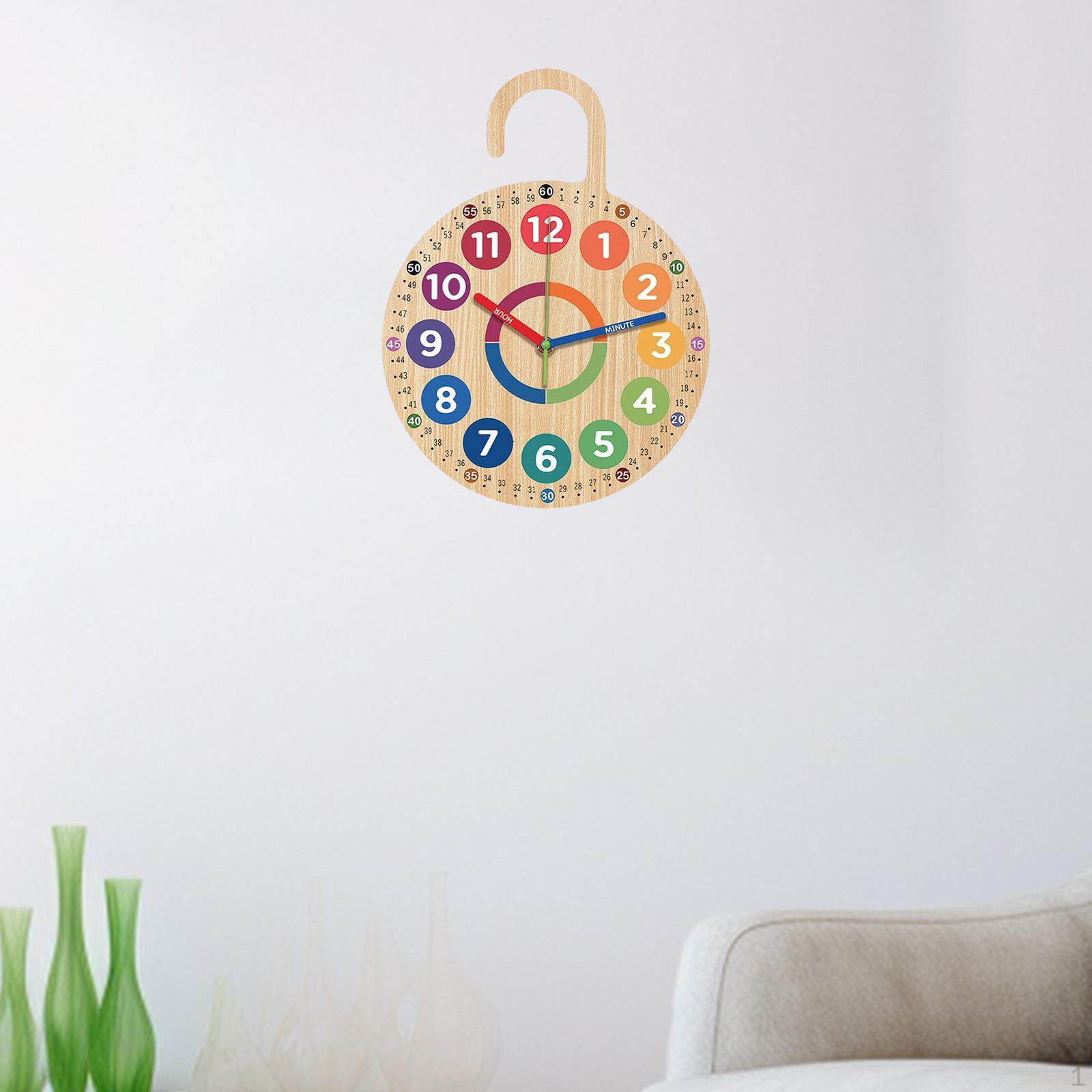 Wood Clock for Kids, Teaching Analog Versatile Decor, Educational Toy, Hanging Wooden Easy to
Wood Clock for Kids, Teaching Analog Versatile Decor, Educational Toy, Hanging Wooden Easy to