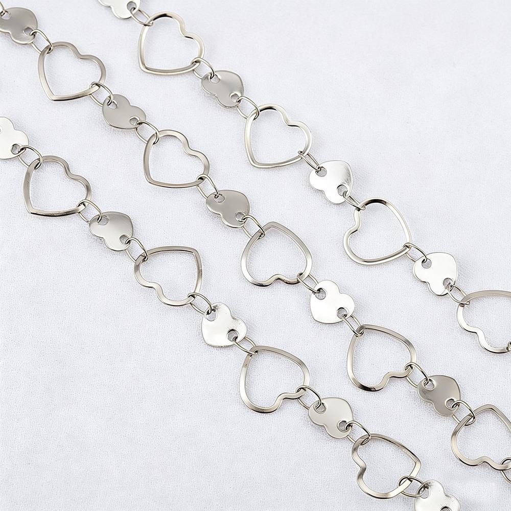 Flat Chain Love Moon Star Crown Chain 1 Meter Length Jewelry Making Chain Clothing Accessories Silver-1
Flat Chain Love Moon Star Crown Chain 1 Meter Length Jewelry Making Chain Clothing Accessories Silver-1
