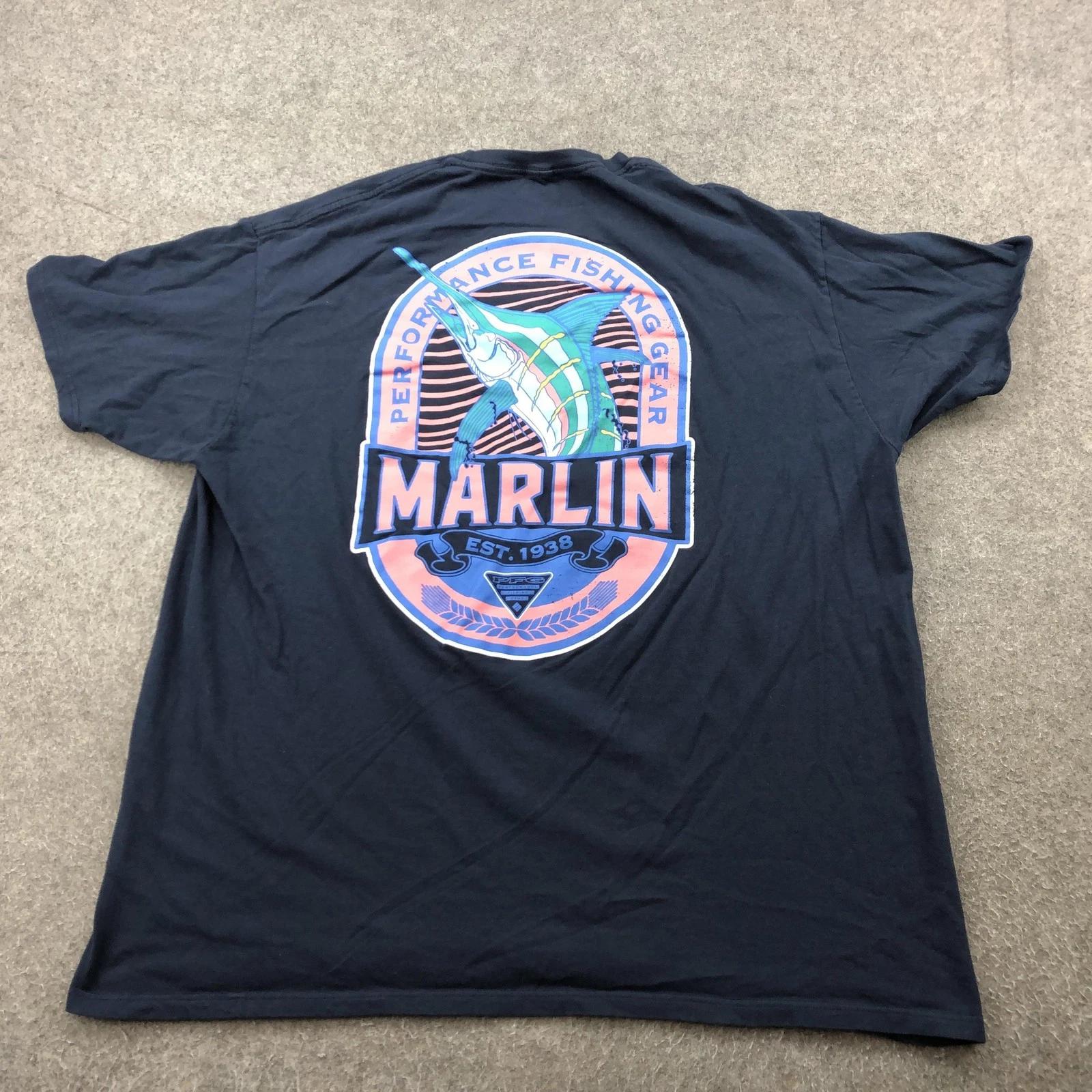 Columbia Shirt Mens 2XL Navy Blue Graphic Fishing Performance PFG Marlin T-Shirt Tee TOP L
Columbia Shirt Mens 2XL Navy Blue Graphic Fishing Performance PFG Marlin T-Shirt Tee TOP L