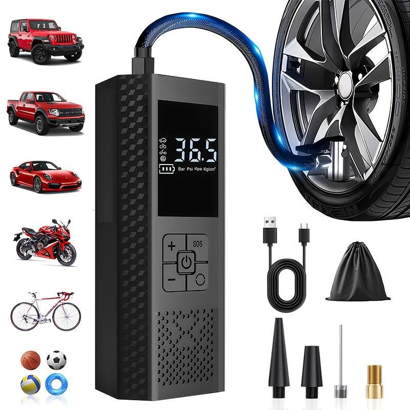 USB Rechargeable Tire Inflator Portable Air Pump 3000mAh Battery with Pressure Gauge LED Light for Cars Bicycles Motorcycles Wireless Digital Display
USB Rechargeable Tire Inflator Portable Air Pump 3000mAh Battery with Pressure Gauge LED Light for Cars Bicycles Motorcycles Wireless Digital Display