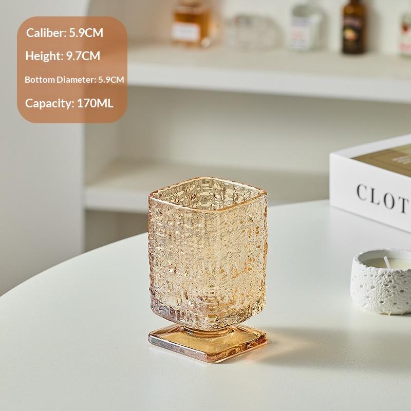 Gradient Colored Square Glass Uniquely Maillard Colored Low Footed Glass Vintage Style Juice Glass Sparkling Water Cup
Gradient Colored Square Glass Uniquely Maillard Colored Low Footed Glass Vintage Style Juice Glass Sparkling Water Cup