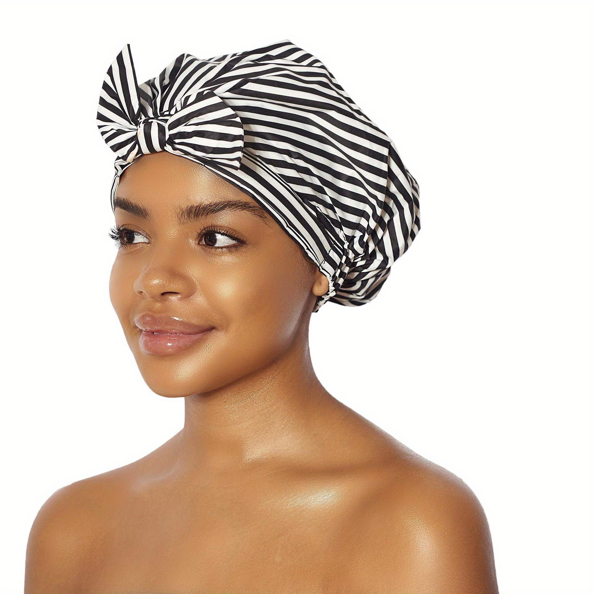 One Piece of Shower Cap for Women, Featuring A Black and White Striped Design, Adjustable and Suitable for Long Hair, Reusable
One Piece of Shower Cap for Women, Featuring A Black and White Striped Design, Adjustable and Suitable for Long Hair, Reusable