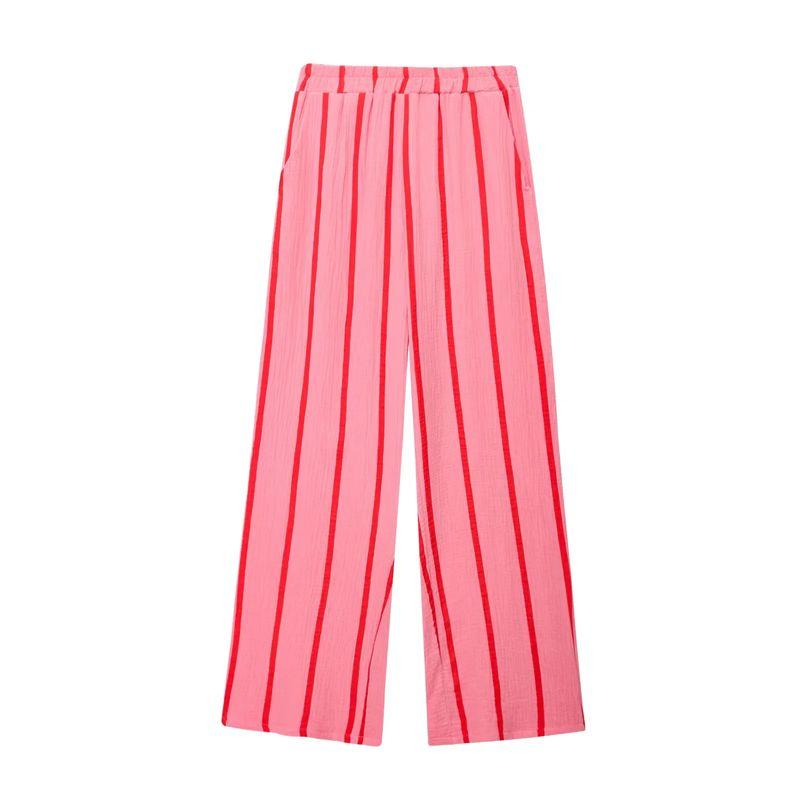 Summer New Product Women s Clothes Fashion Style Polo Collar Long Sleeves Cotton Shirt + Stripes Loose Casual Wide-Leg Trousers Pink pants L
Summer New Product Women s Clothes Fashion Style Polo Collar Long Sleeves Cotton Shirt + Stripes Loose Casual Wide-Leg Trousers Pink pants L