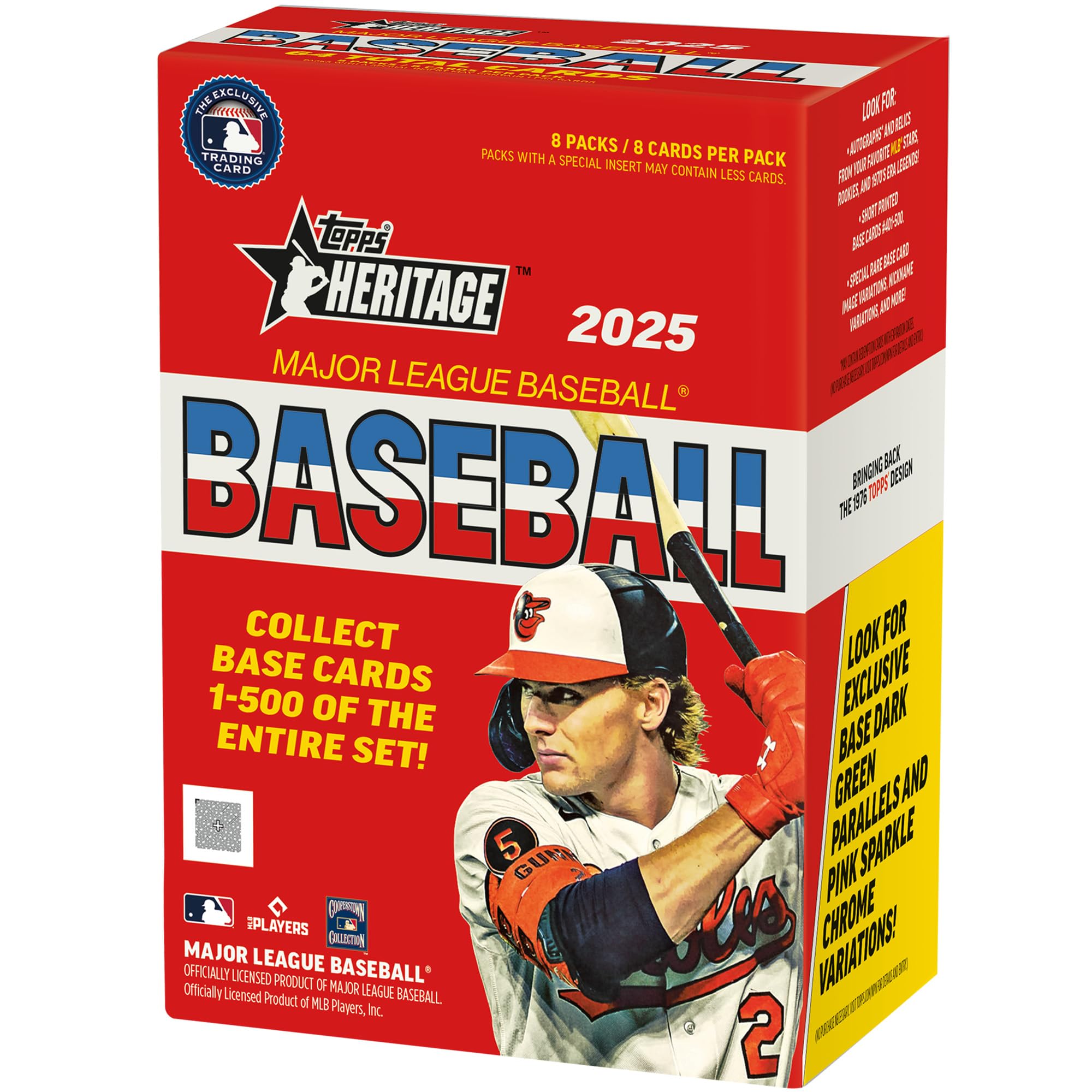 2025 Topps Heritage Baseball Value - Box. 
2025 Topps Heritage Baseball Value - Box.