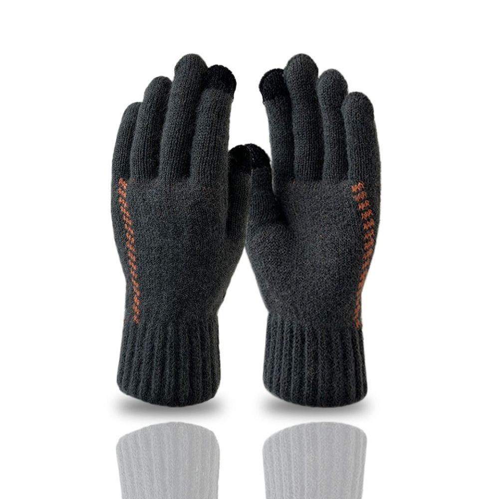 Solid Color Men Knitted Gloves Touchscreen Full Finger Gloves Winter Knitted Woolen Gloves Male
Solid Color Men Knitted Gloves Touchscreen Full Finger Gloves Winter Knitted Woolen Gloves Male