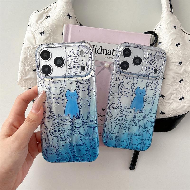 Gradient Blue Cat Phone Case for iPhone 17 Pro Max 15/14/13 - Double Layer Protection 14 Pro Max
Gradient Blue Cat Phone Case for iPhone 17 Pro Max 15/14/13 - Double Layer Protection 14 Pro Max
