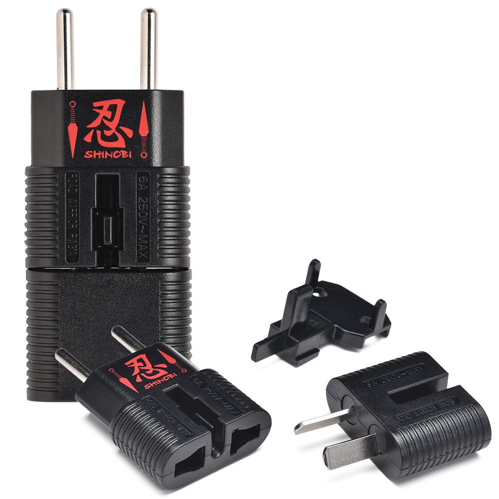 Overseas power conversion adapter Compatible with 9 types of outlets around the world Gocon W2 (RWG01 (Shinobi SHINOBI) Color Black)
Overseas power conversion adapter Compatible with 9 types of outlets around the world Gocon W2 (RWG01 (Shinobi SHINOBI) Color Black)