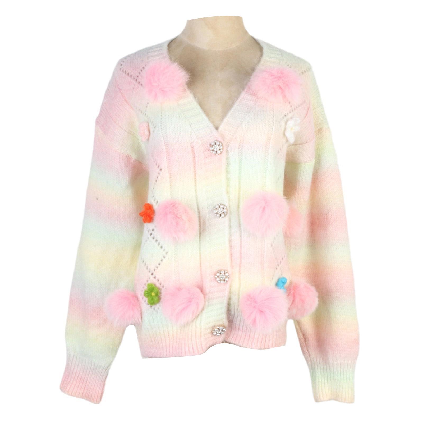 Petite Autumn/Winter Colorful Knitted Cardigan - Soft, Loose, Slimming Sweater for a Youthful Look M
Petite Autumn/Winter Colorful Knitted Cardigan - Soft, Loose, Slimming Sweater for a Youthful Look M