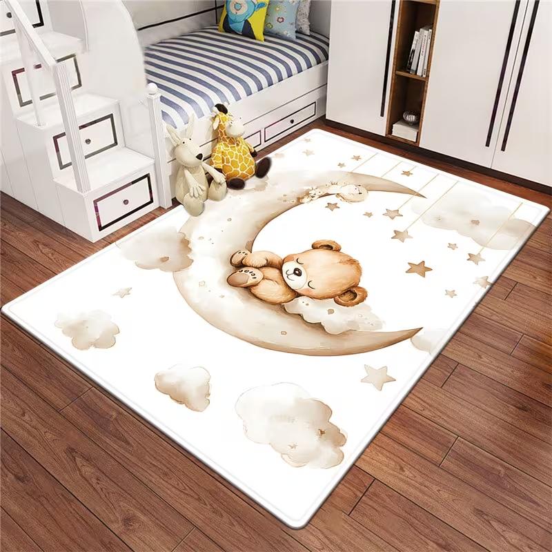 Sleeping Bear on Moon Carpet Non Slip Kid Room Mat Living Room Entrance Carpet Office Floor Mat Nursery Playroom Washable Gift 40x60CM
Sleeping Bear on Moon Carpet Non Slip Kid Room Mat Living Room Entrance Carpet Office Floor Mat Nursery Playroom Washable Gift 40x60CM