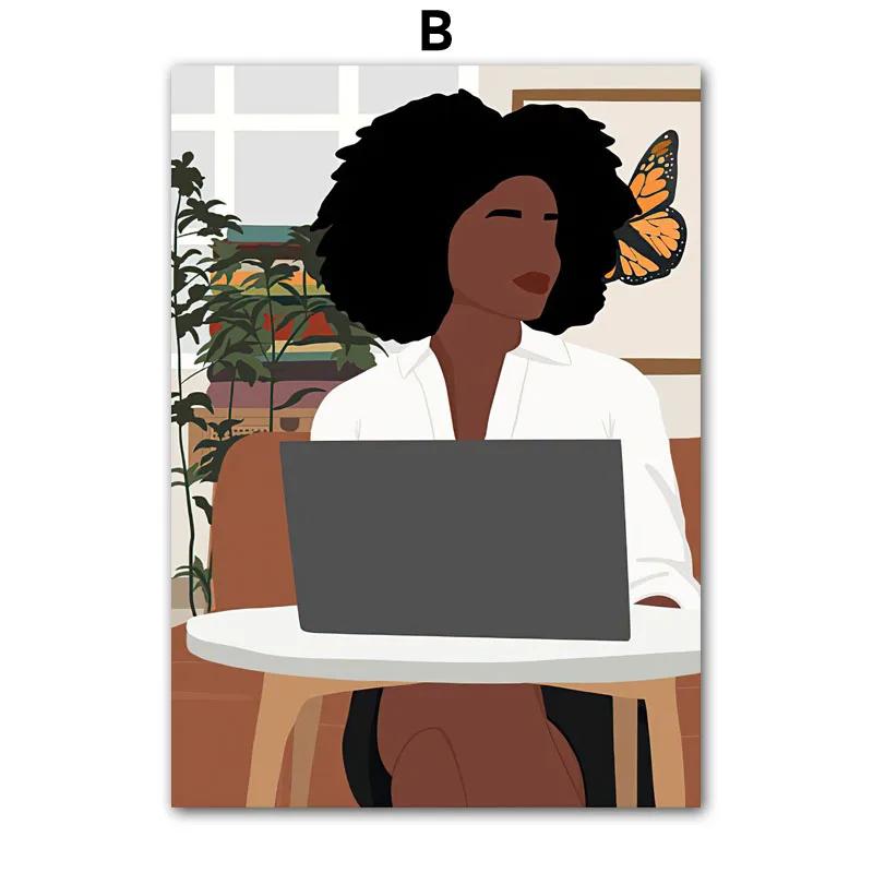 Abstract Minimalist Butterfly Black Girl Wall Art Canvas Painting African American Posters And Print Living Room Home Decoration 21X30cm No Frame
Abstract Minimalist Butterfly Black Girl Wall Art Canvas Painting African American Posters And Print Living Room Home Decoration 21X30cm No Frame