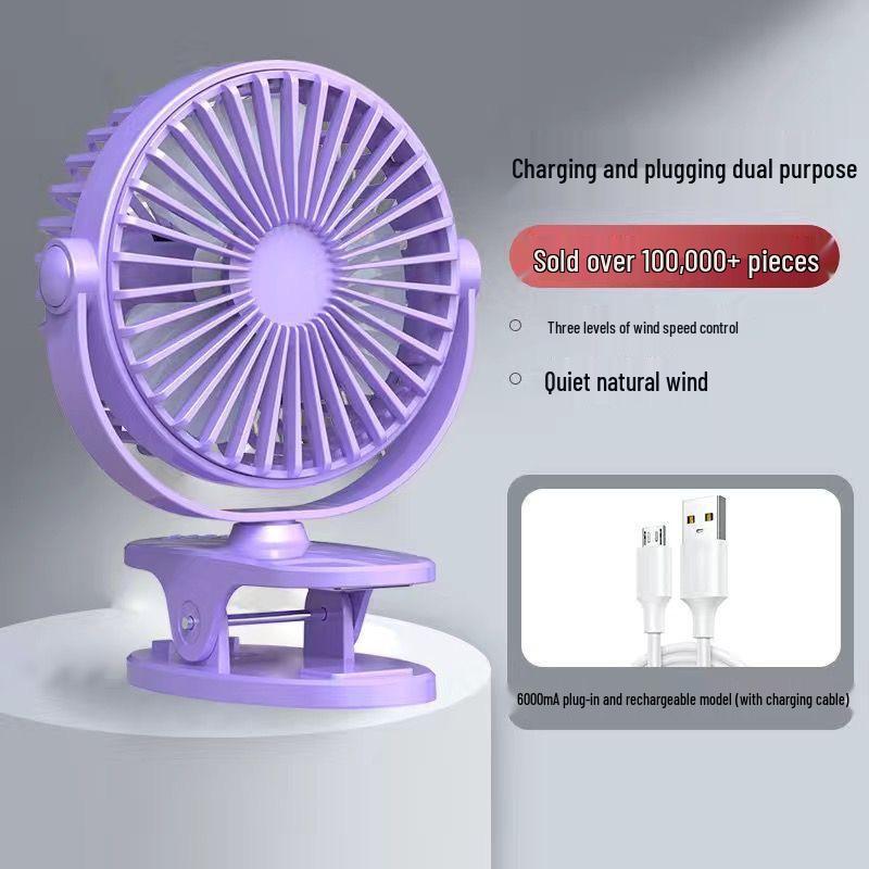 Rechargeable USB Dual-Use Mini Desktop Fan for Dorms - Portable, Large Wind Power with Clip Low-end: Domestic Motor, 2-hour Battery фиолетовый
Rechargeable USB Dual-Use Mini Desktop Fan for Dorms - Portable, Large Wind Power with Clip Low-end: Domestic Motor, 2-hour Battery фиолетовый