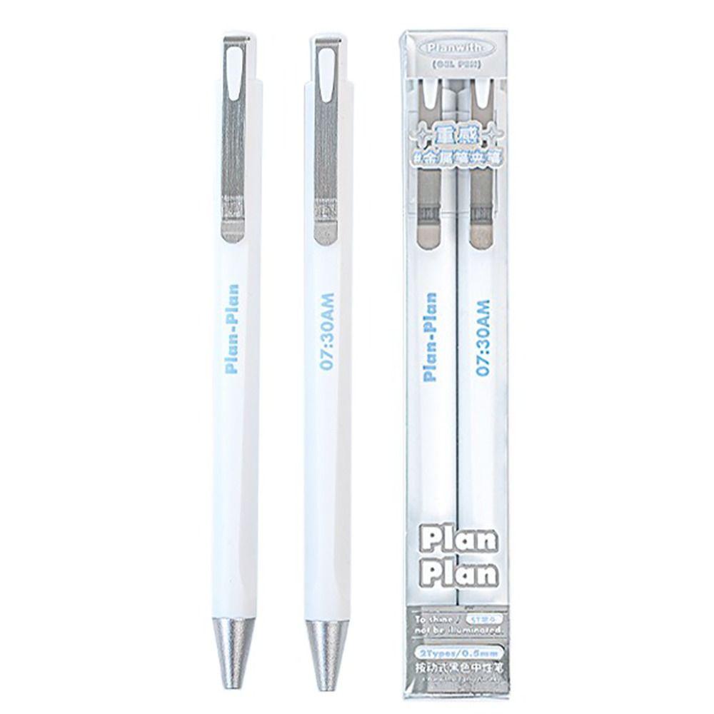 2Pcs/Box Creative ST Tip Gel Pen Press Type 0.5mm Black Ink Ballpoint Pen School Office Supplies Neutral Pen
2Pcs/Box Creative ST Tip Gel Pen Press Type 0.5mm Black Ink Ballpoint Pen School Office Supplies Neutral Pen