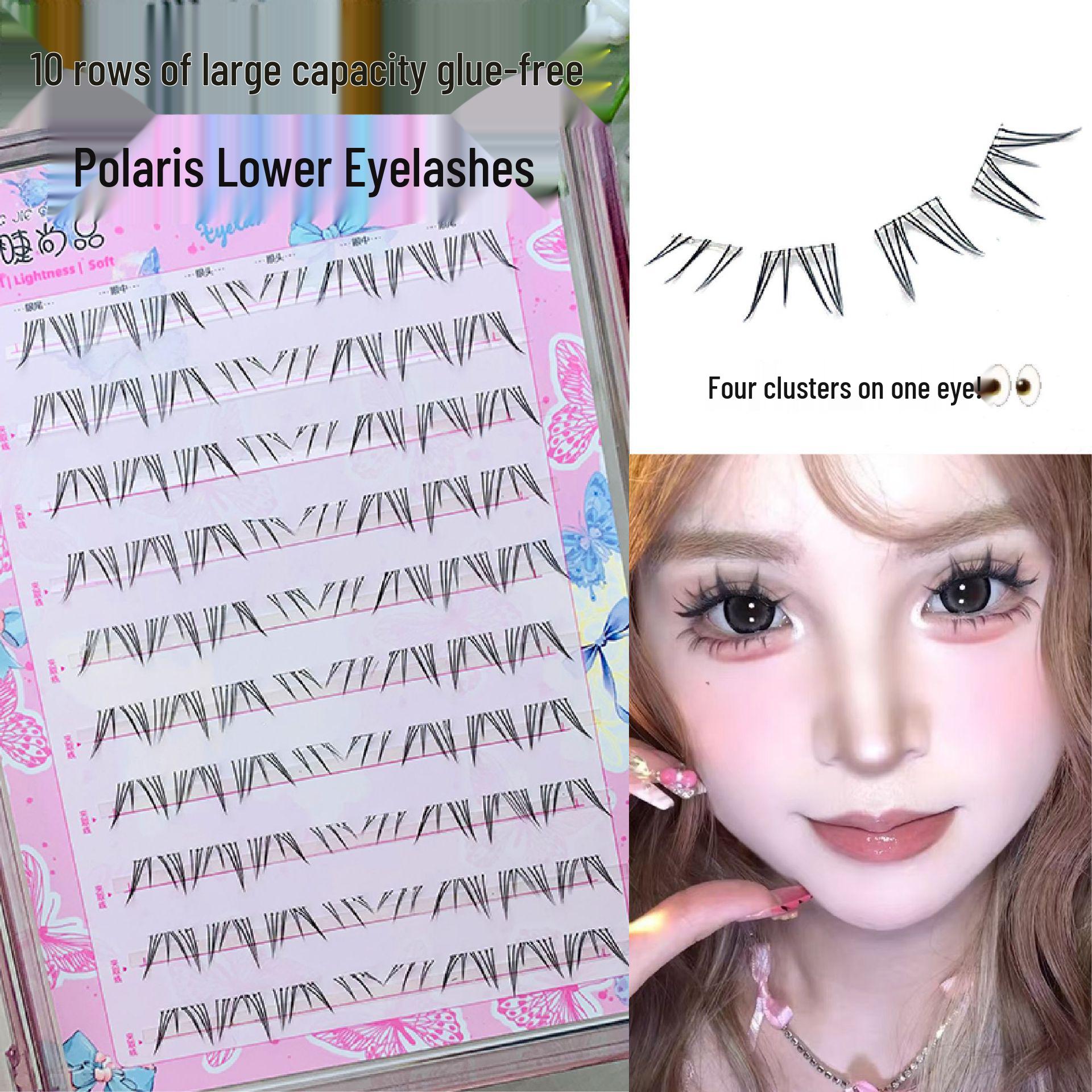 10 Row No-Glue, Self-Adhesive Eyelash Clusters - Natural Look for Beginners, On-Camera Style
10 Row No-Glue, Self-Adhesive Eyelash Clusters - Natural Look for Beginners, On-Camera Style