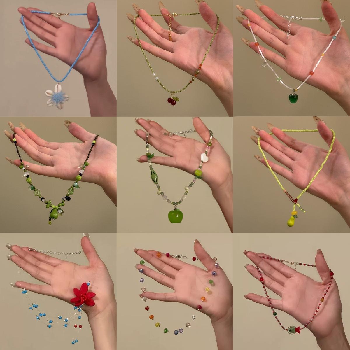 Green Apple Beaded Necklace Niche Mori Pastoral Clavicle Chain Versatile Premium Choker Necklace Necklace Necklace
Green Apple Beaded Necklace Niche Mori Pastoral Clavicle Chain Versatile Premium Choker Necklace Necklace Necklace