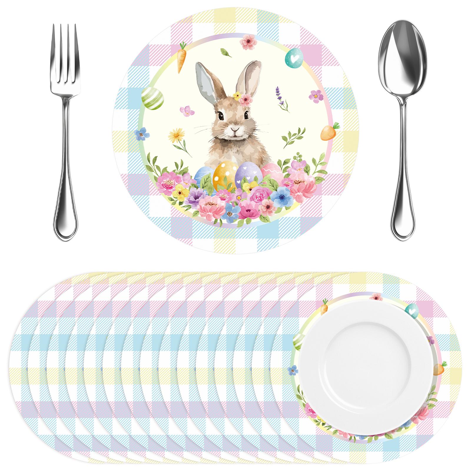 60Pcs Easter Paper Placemats Disposable Watercolor Bunny Flowers 13In Round Spring Decorative Easter Table Mats For Dinner Table армия зеленый
60Pcs Easter Paper Placemats Disposable Watercolor Bunny Flowers 13In Round Spring Decorative Easter Table Mats For Dinner Table армия зеленый