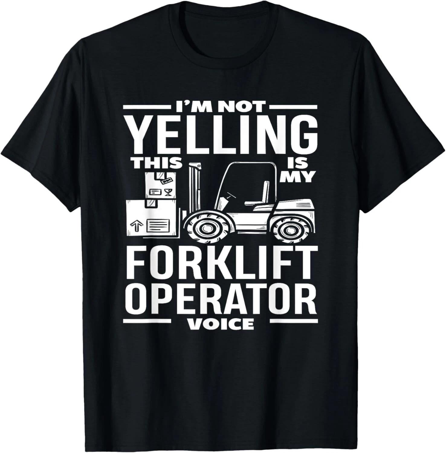 I m Not Yelling This Is My Forklift Operator Voice Tee Gift Unisex T-Shirt L
I m Not Yelling This Is My Forklift Operator Voice Tee Gift Unisex T-Shirt L