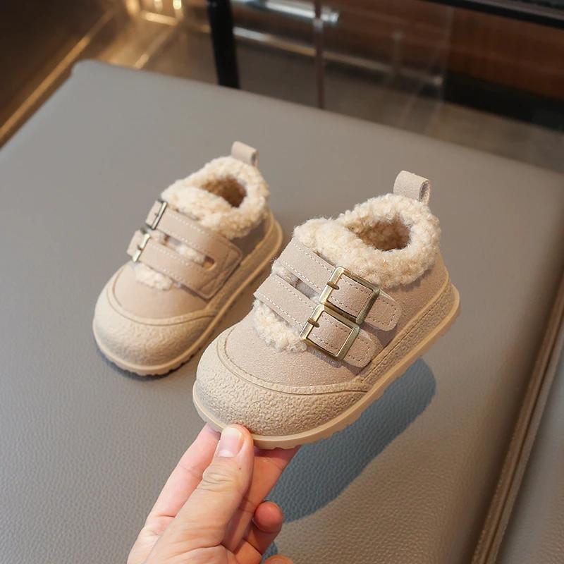 Children Plush Warm Shoes for Girl Winter New Fashion Korean Style Soft Thick Sole Anti-slippery Versatile Chic Casual Shoe 24
Children Plush Warm Shoes for Girl Winter New Fashion Korean Style Soft Thick Sole Anti-slippery Versatile Chic Casual Shoe 24