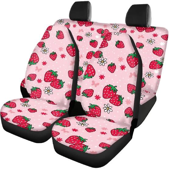 Modysero Strawberry Print Pink Car Seat Cover Full Set Breathable Elastic Full Coverage Automotive Front Seat Cover Rear Back Bench All Season Non Tribal Style Aztec Print
Modysero Strawberry Print Pink Car Seat Cover Full Set Breathable Elastic Full Coverage Automotive Front Seat Cover Rear Back Bench All Season Non Tribal Style Aztec Print