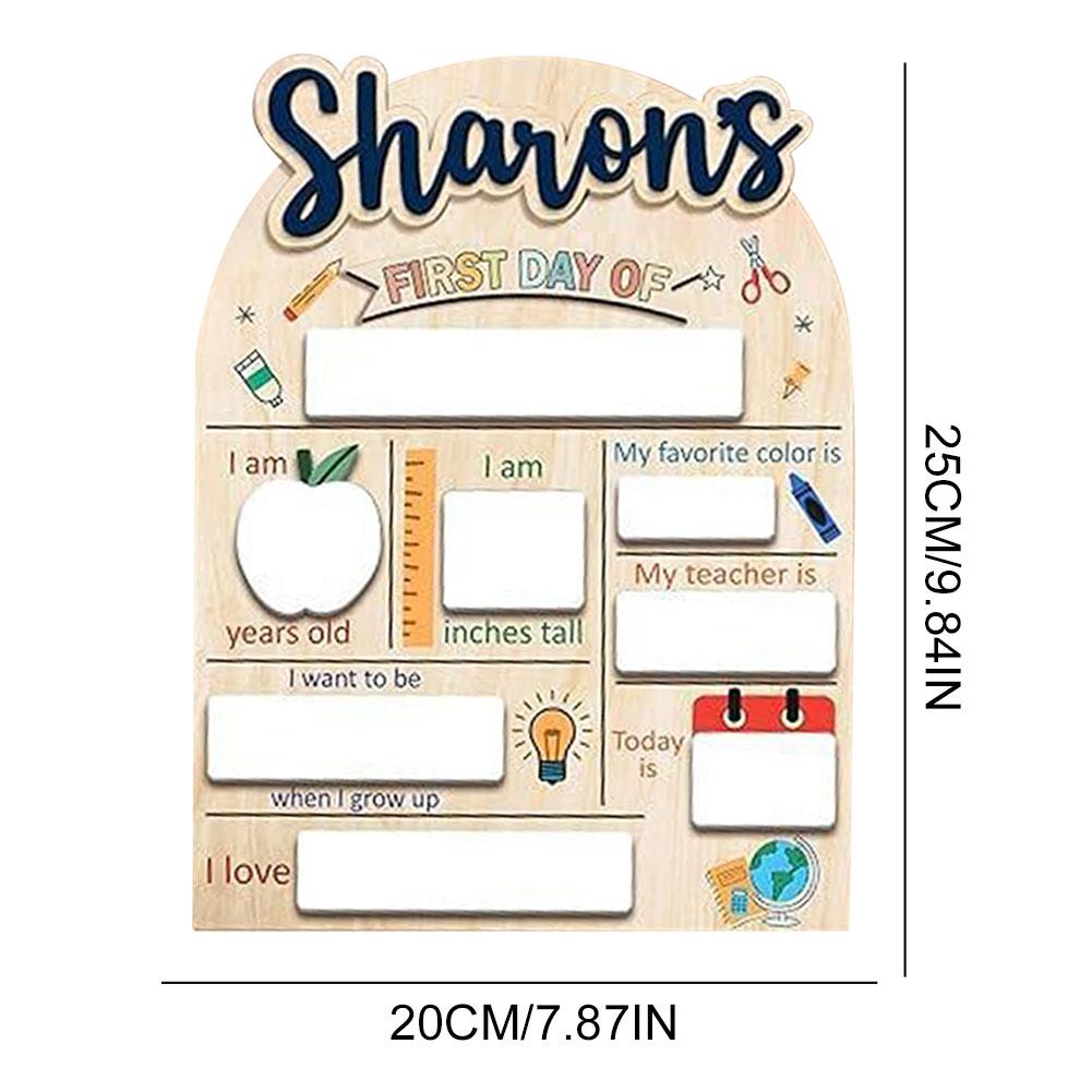 First And Last Day Of School Board Reusable Photo Message Board Personalized First Day Of School Sign Chalkboard for Kids School 25X20CM
First And Last Day Of School Board Reusable Photo Message Board Personalized First Day Of School Sign Chalkboard for Kids School 25X20CM