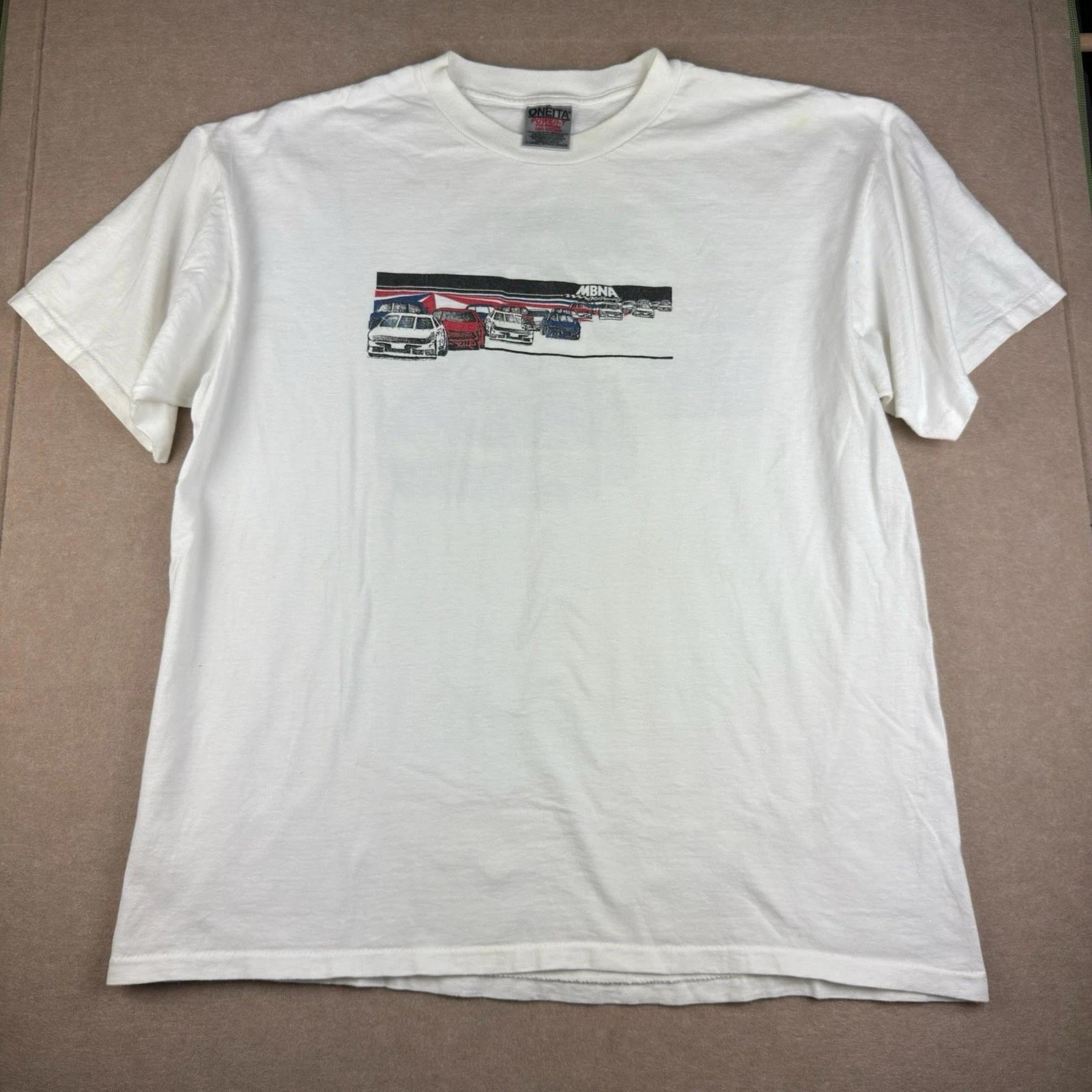 Vintage MBNA Motorsports Racing Shirt Men’s XL White Cars Single Stitch USA M
Vintage MBNA Motorsports Racing Shirt Men’s XL White Cars Single Stitch USA M