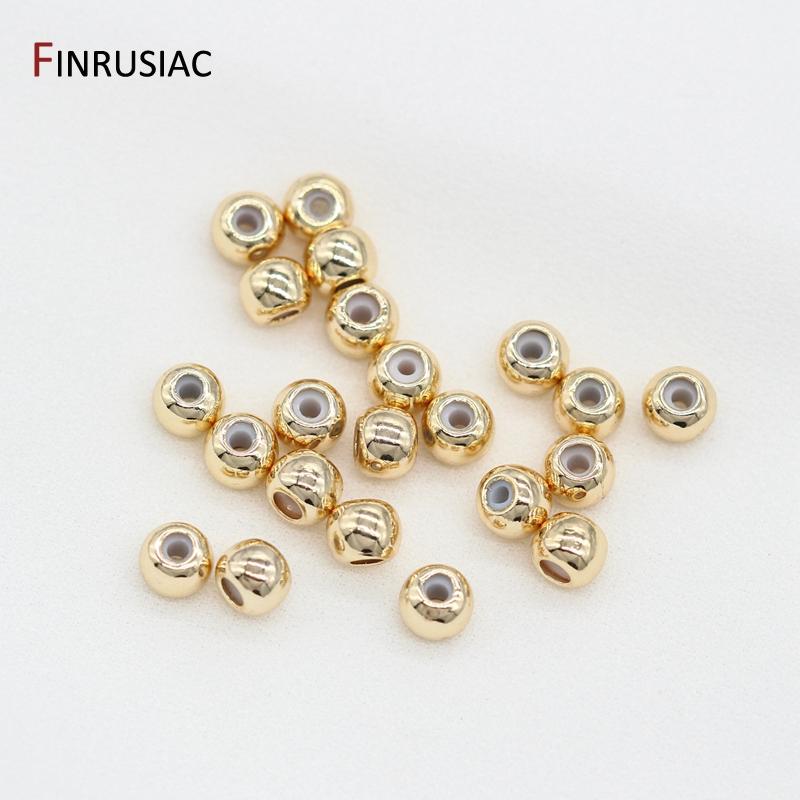 14K Gold Plated Round Smart Beads with Silicone Insert For Chain Jewelry Making Positioning Ball End Beads Findings 5.5mm-10pcs
14K Gold Plated Round Smart Beads with Silicone Insert For Chain Jewelry Making Positioning Ball End Beads Findings 5.5mm-10pcs
