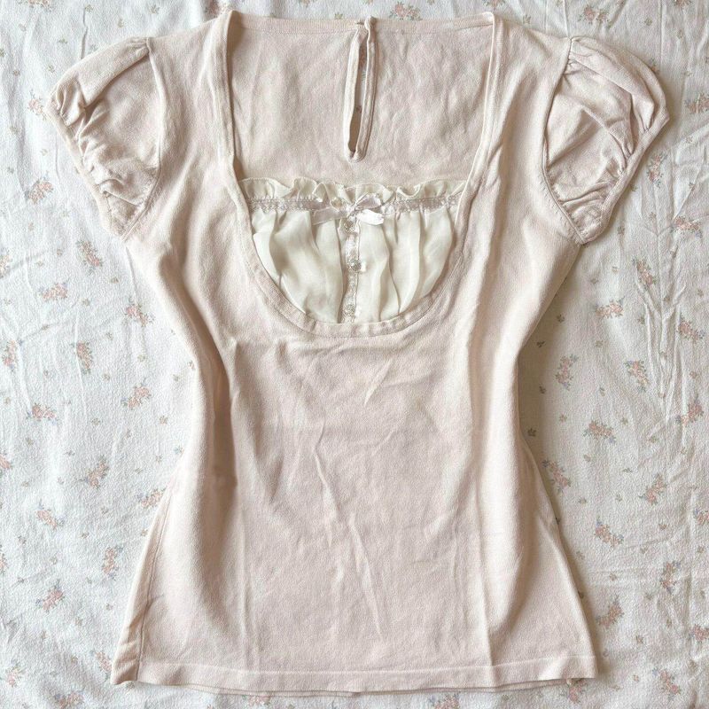 2025 Summer New Style Pure and Sweet Slim-Fit Versatile Casual Short-Sleeved T-Shirt for Women Pink S
2025 Summer New Style Pure and Sweet Slim-Fit Versatile Casual Short-Sleeved T-Shirt for Women Pink S